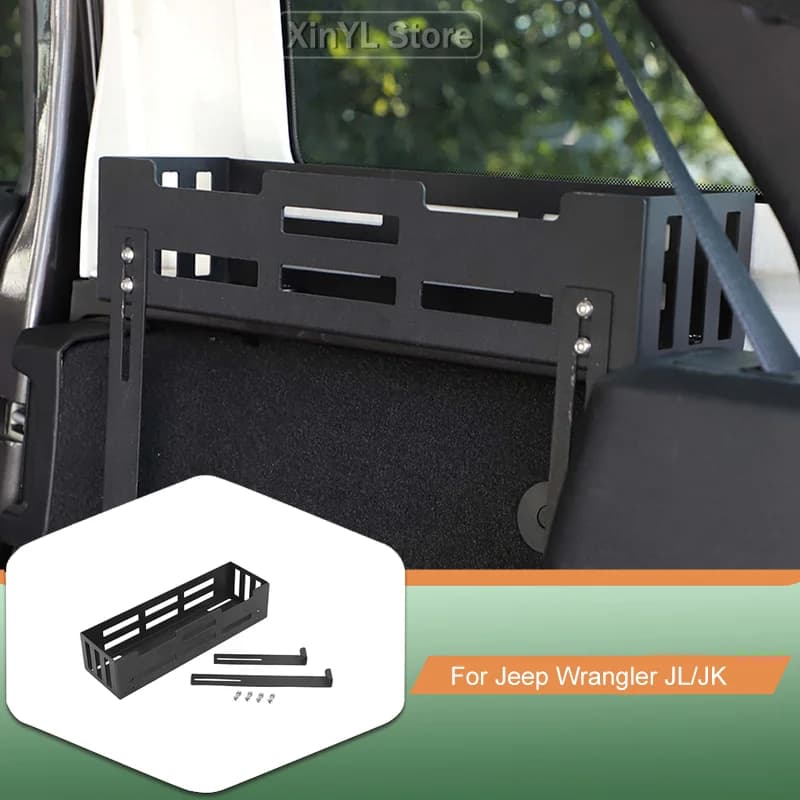 Contenitore per organizzatore della scatola di immagazzinaggio laterale della finestra del bagagliaio dell'auto per accessori per auto Jeep Wrangler JL JK