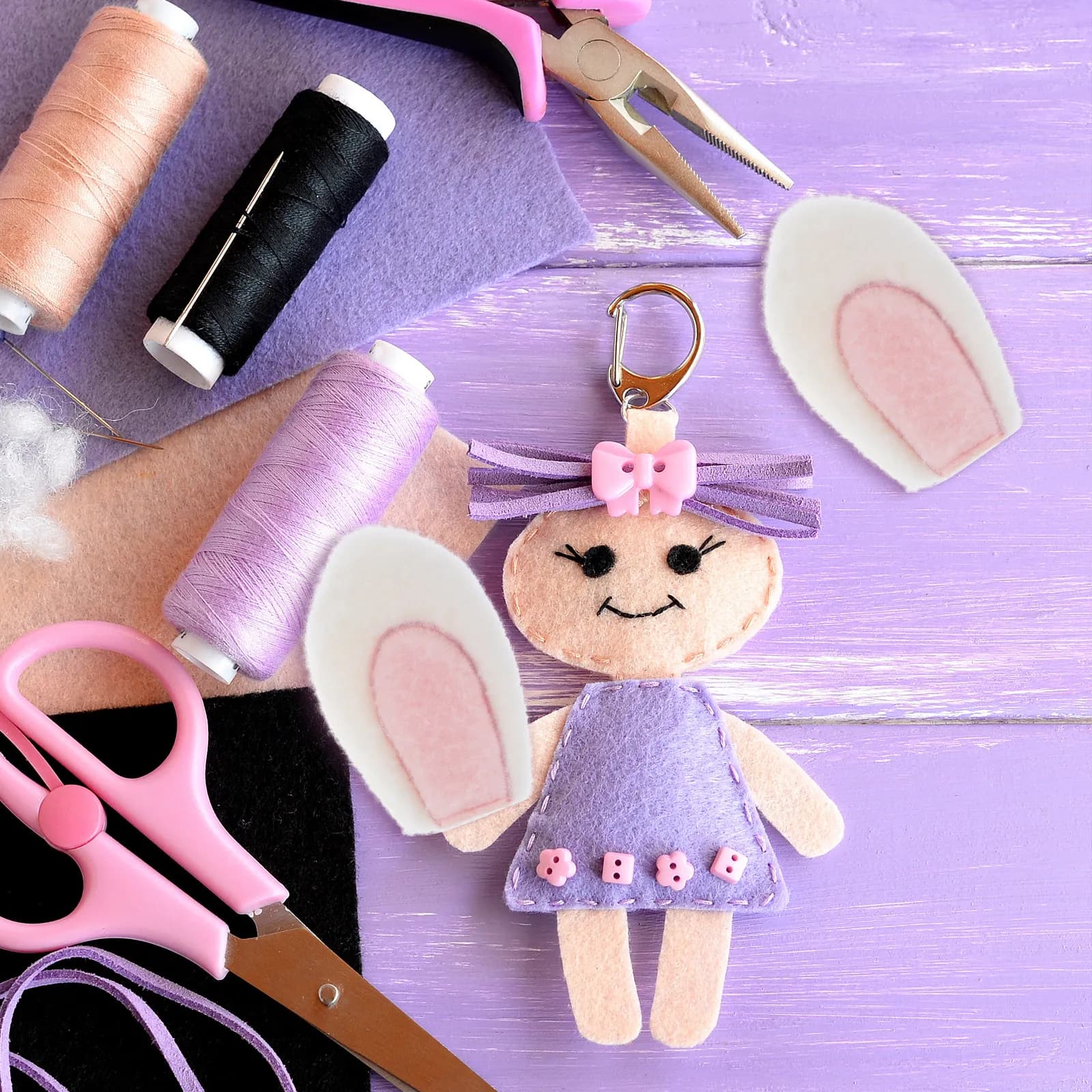 10 Pezzi Orecchie di Coniglio per Artigianato, Materiale Morbido e Delicato sulla Pelle per Fai da Te, Accessori per Fermagli e Fasce per Capelli, Orecchie di Coniglio per Animali di Peluche