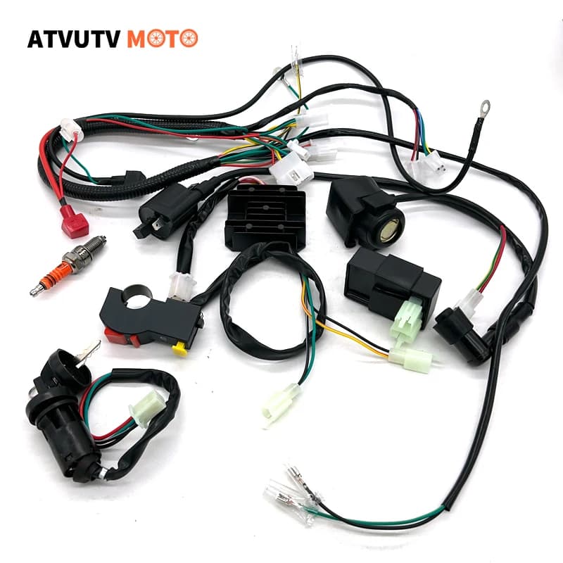 Kit bobina di accensione CDI per cablaggio elettrico completo per bici da cross cinese 125cc-250cc ATV UTV Quad Go Kart