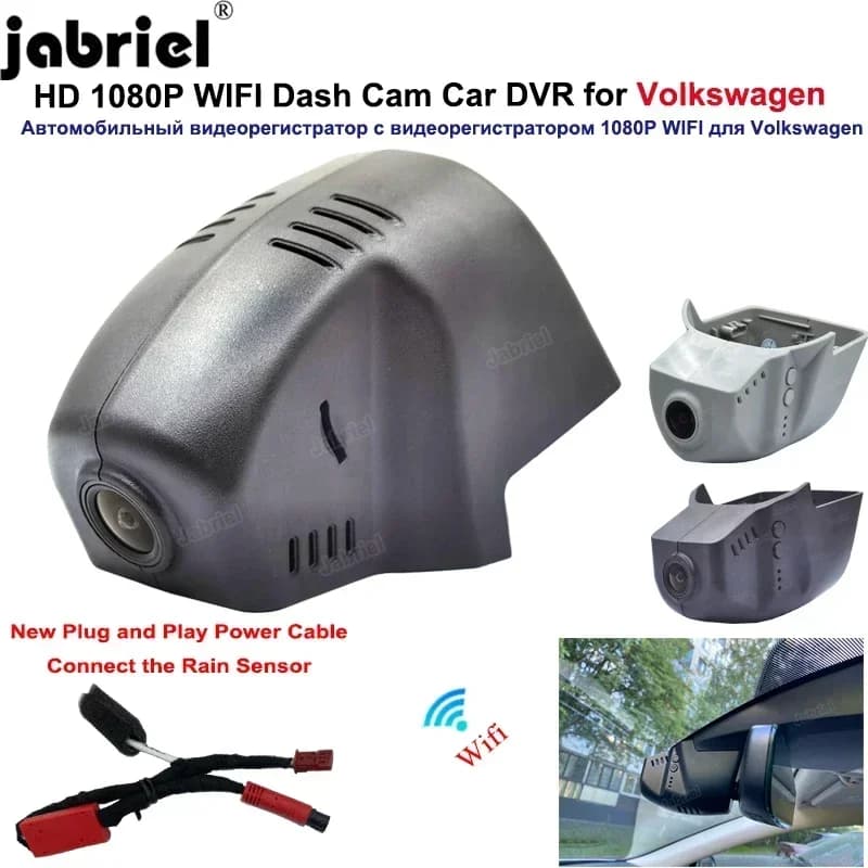 Jabriel Wifi 1080P DVR per auto per Volkswagen VW Passat Atlas Golf Tiguan II 2 mk2 CC Allspace Arteon Touran Dash Cam per Skoda