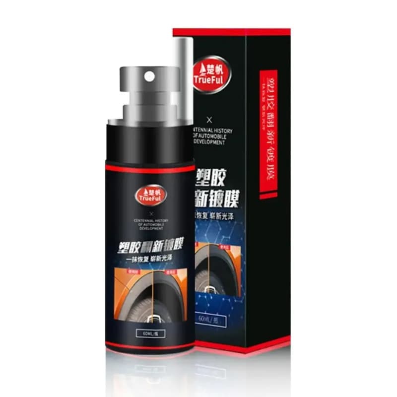 Spray per rivestimento in pelle Spray per riparazione in plastica per auto Spray per lucidatura Back To Black Gloss liquido per ristrutturazione in plastica a lunga durata
