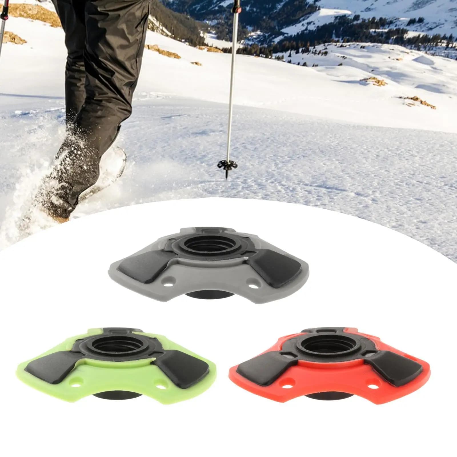 Removable basket for Trekking Stick with PP Rubber Toe Lightweight Ultra Hiking