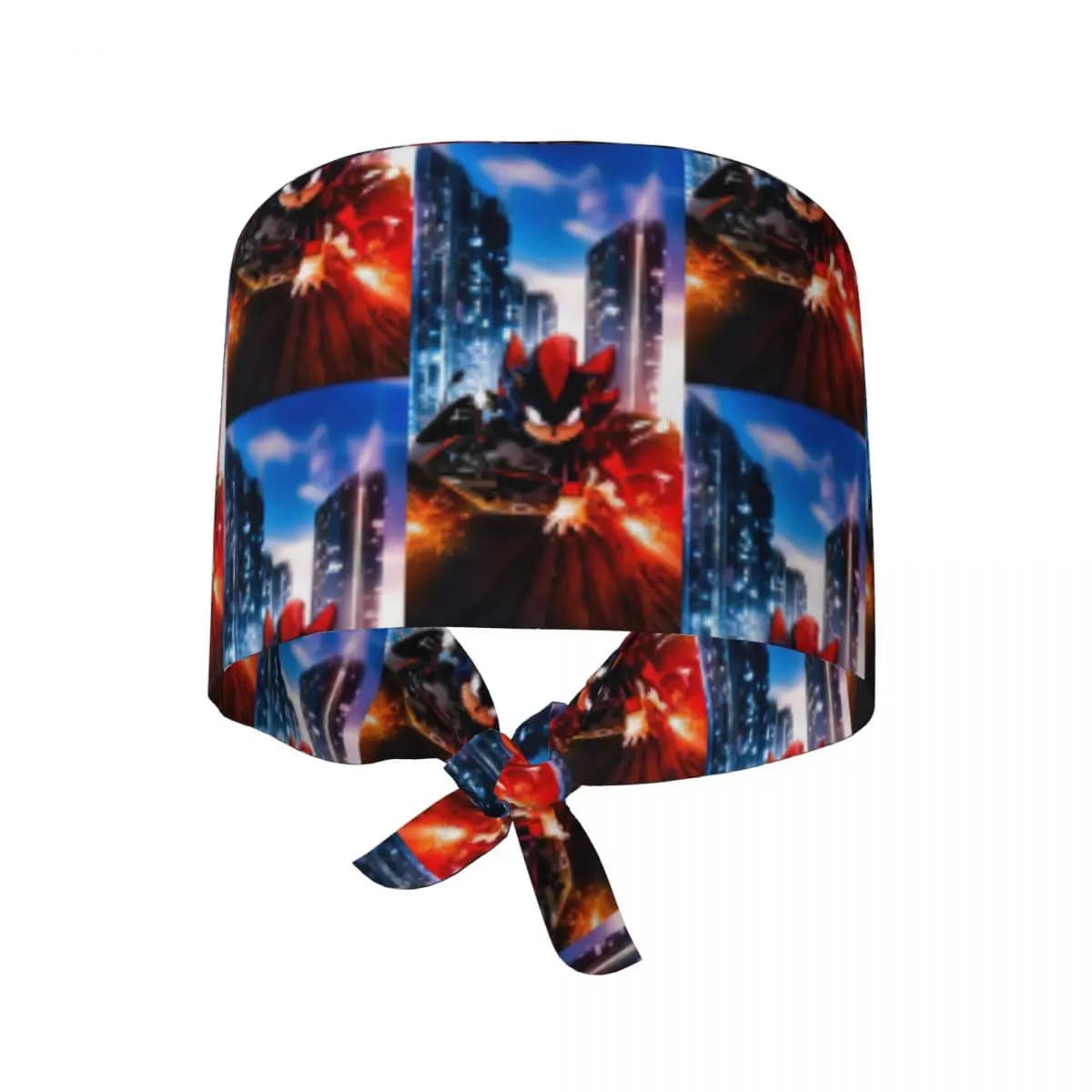 Shadow The Hedgehog Scrub Hat Medical surgical cap Unisex adjustable nursing cap for dentist