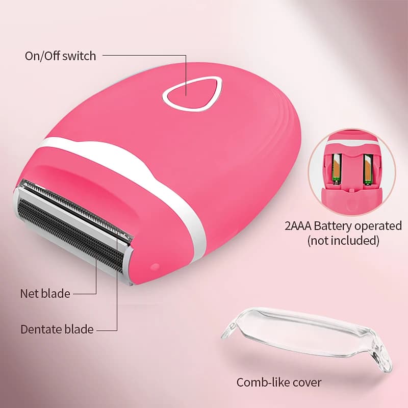 Mini Electric Epilator Hair Remover for Ladies: Painless Bikini Trimmer, Safe Shaver for Legs, Arms, Armpits, Intimate Areas