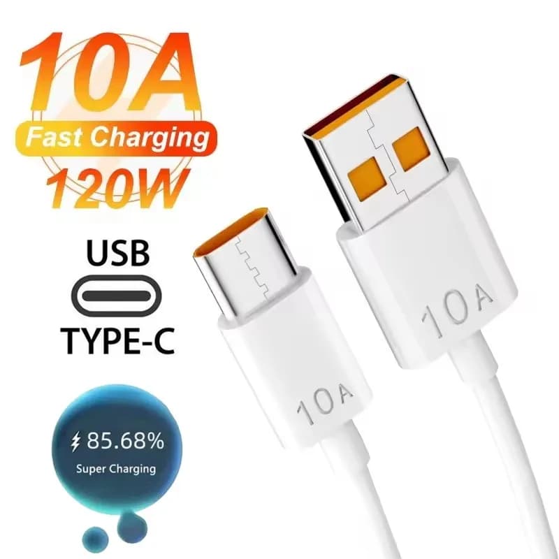 10A Type C Quick Charging 120W USB Cable For Huawei Mate 40 50 P50 P60 Nova 12 Honor 200 Magic 5 Xiaomi 13 Redmi Note 12 POCO X5