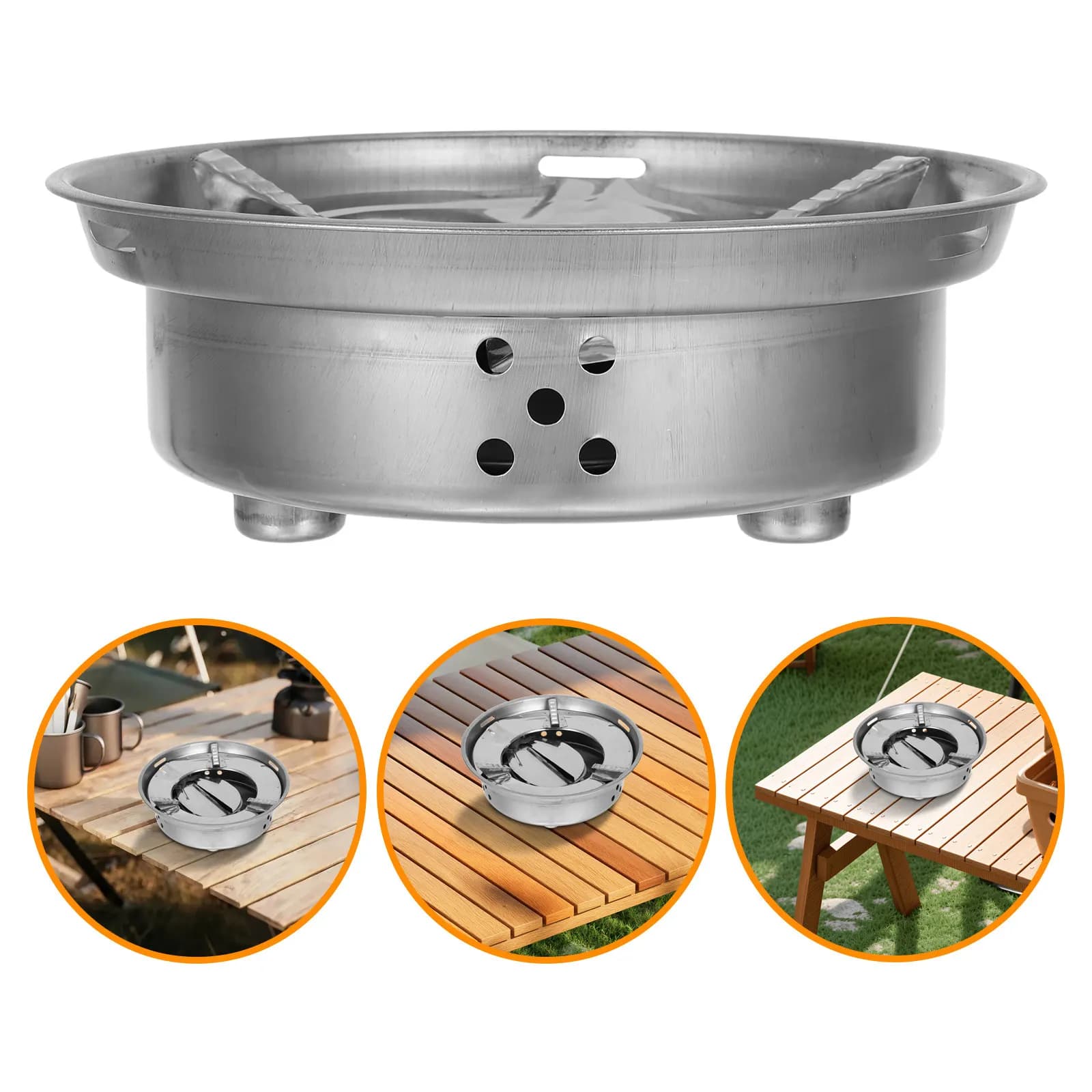 Foldable Alcohol Stove Portable Windproof Cooker for Outdoor Adventures Lightweight Camping Stove for Survival Travel Kits