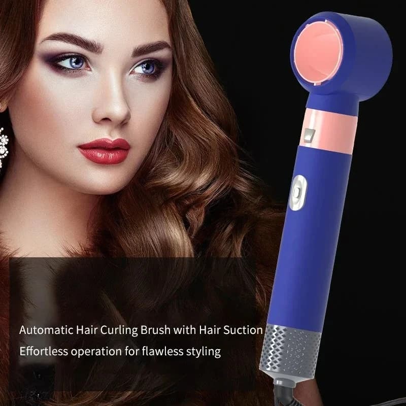 5 in 1 Hot Air Brush Hair Dryer Straightener Ionic Hair Curler Styling Comb for Smooth Shiny Hair