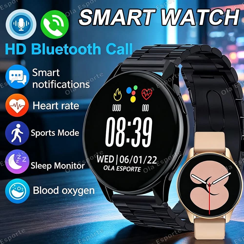 New Bluetooth Call Smart Watch Pro Custom Dials Music Sports Men Women Watch 6 Health Monitoring Smartwatch For Android IOS Ht30