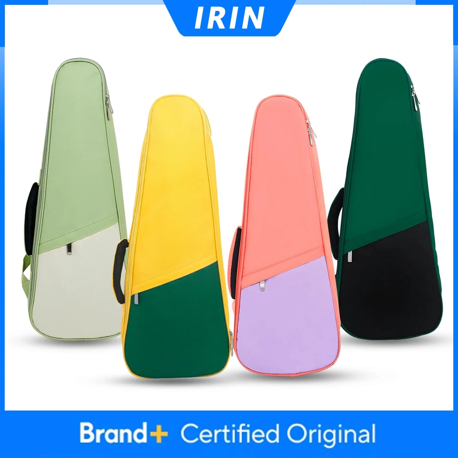 IRIN Custodia per Ukulele da 26 Pollici Serie Rainbow in Tessuto Oxford, Mini Custodia per Chitarra Impermeabile in Cotone, Accessori per Chitarra