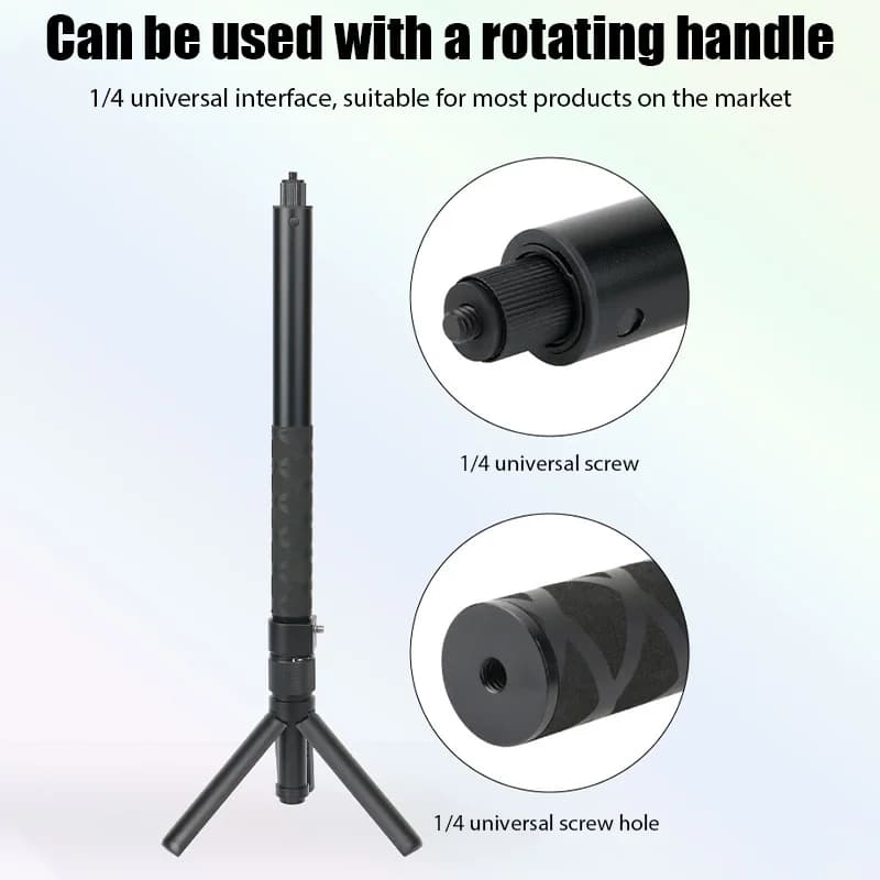 Monopiede scalabile per selfie stick in metallo invisibile in edizione estesa da 2 m per accessori Insta360 X2 X3 per treppiede GoPro Stick