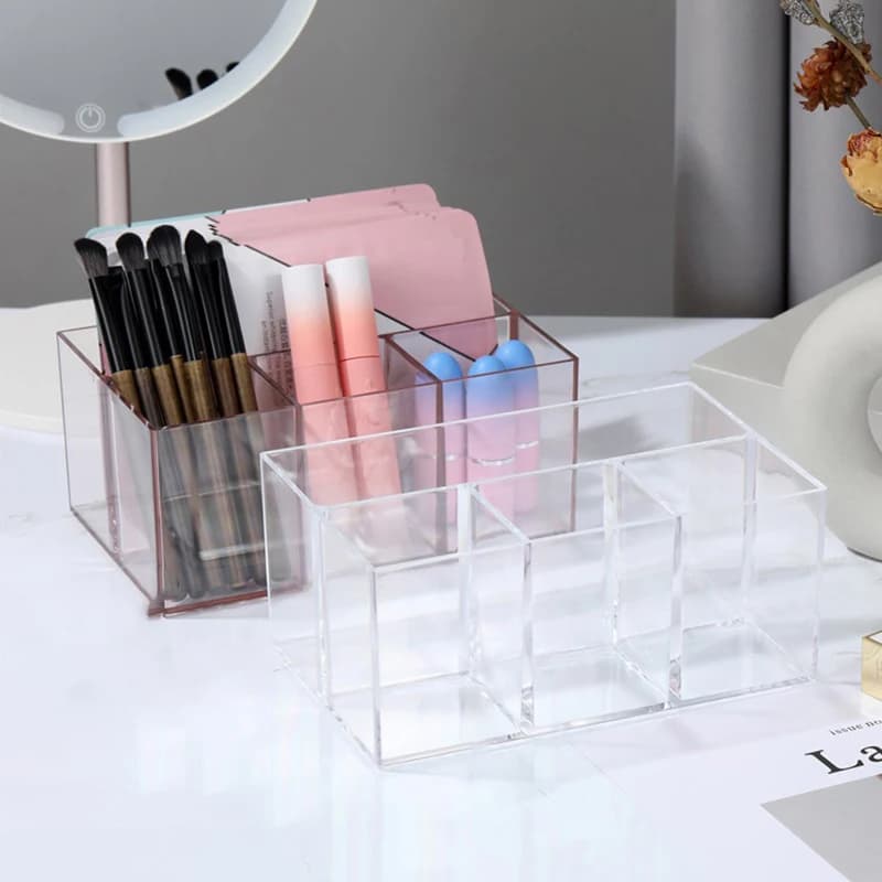 1/2/3 grids door makeup brushes organizer for makeup box storage cosmetics lipstick eyebrow pencil exhibitor acrylic box