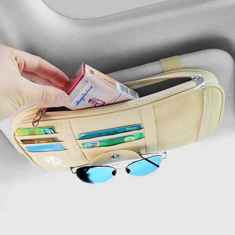 Auto Occhiali Clip Visiera parasole Borsa di stoccaggio multifunzionale per Morris Garages Motors MG ZS GS MG5 6 mg3 Gundam 350 Parti TF hector