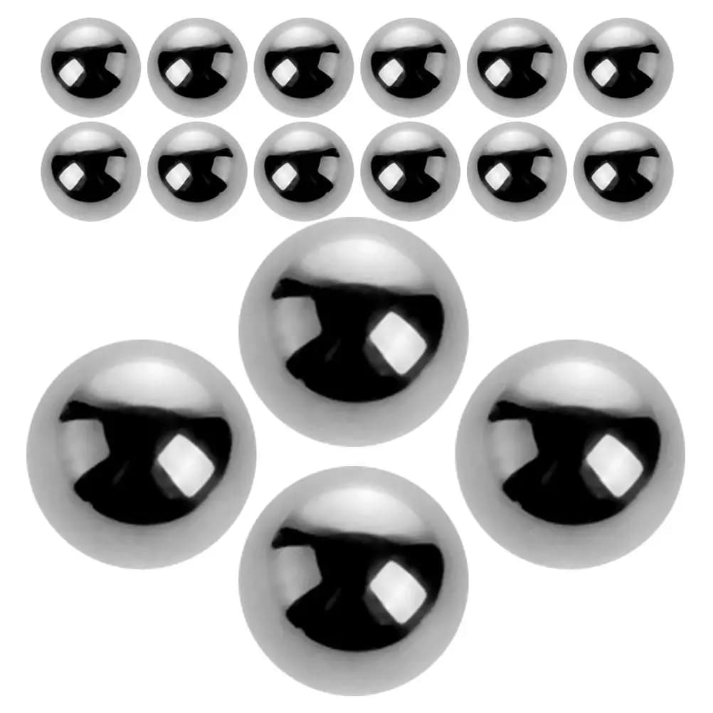 40Pcs Mixing Agitator Balls Stainless Steel Stirring Balls for Paint Pigments Inks DIY Coloring Oil Painting Manicure Supplies