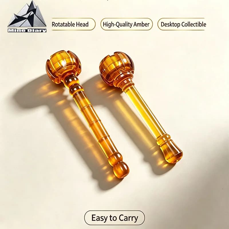 Amber Scepter Gyro EDC Fidget Gyro EDC Anti Stress Fidget Spinner Calm Nerves Fidget Toy ADHD Anti-anxiety Toys