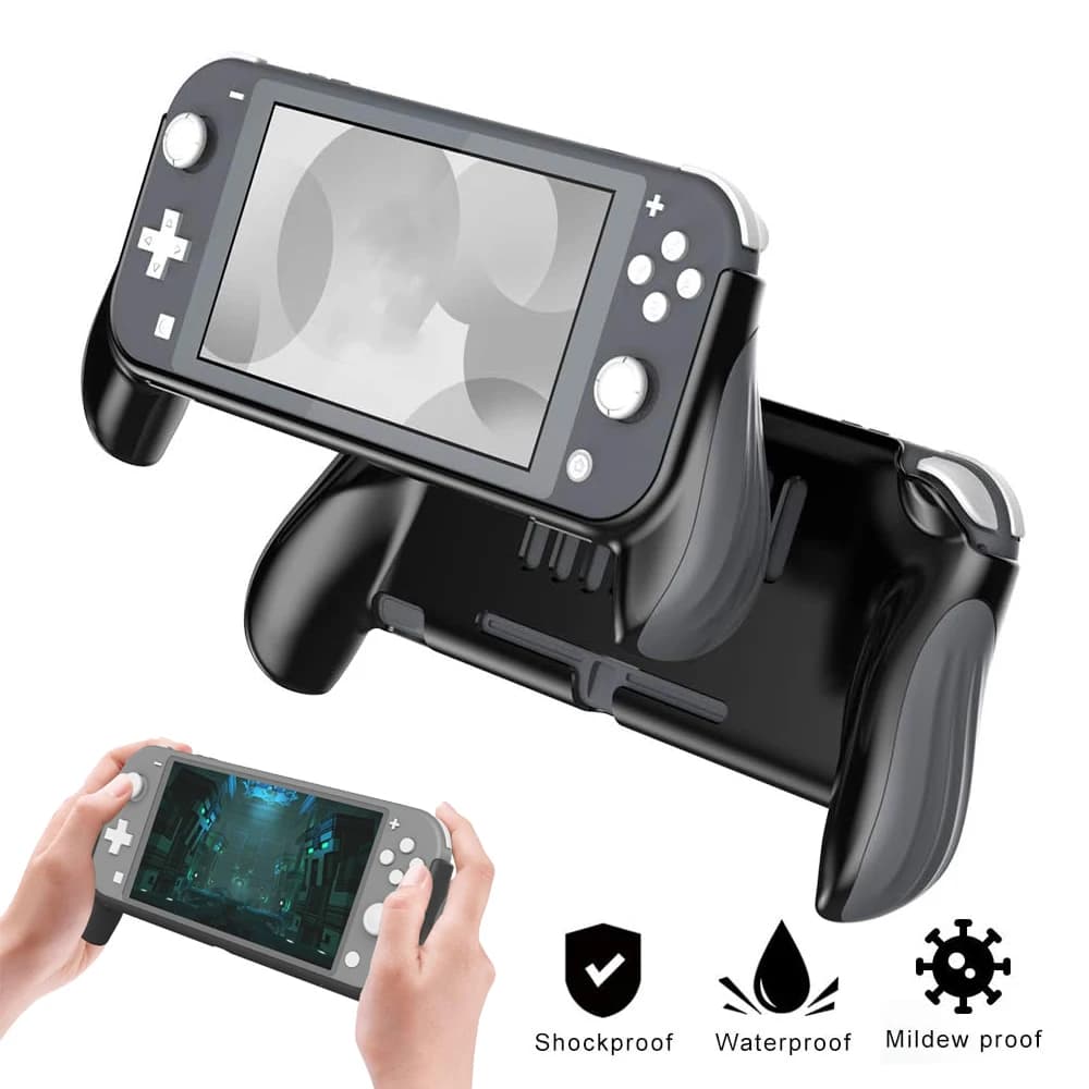 Custodia con impugnatura per Nintendo Switch Lite Staffa per console di gioco Supporto per copertura maniglia anti-prova per accessori Switch