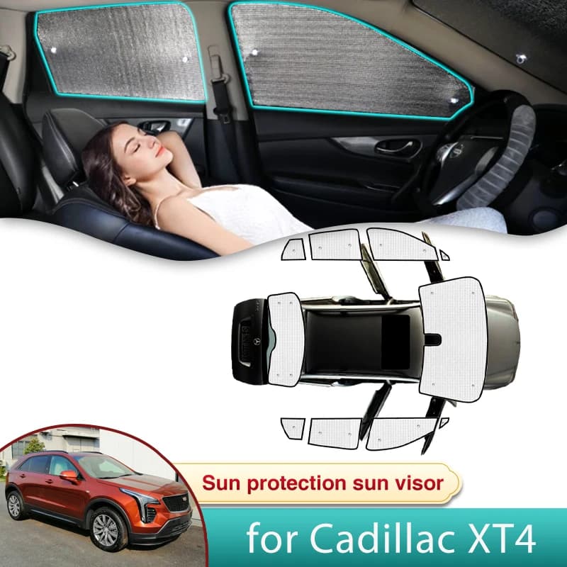 Auto Completa Parasole per Cadillac XT4 2019 2020 2021 2022 2023 2024 Parasole Parabrezza Privacy Ombreggiatura Parti Anti-UV Accessori