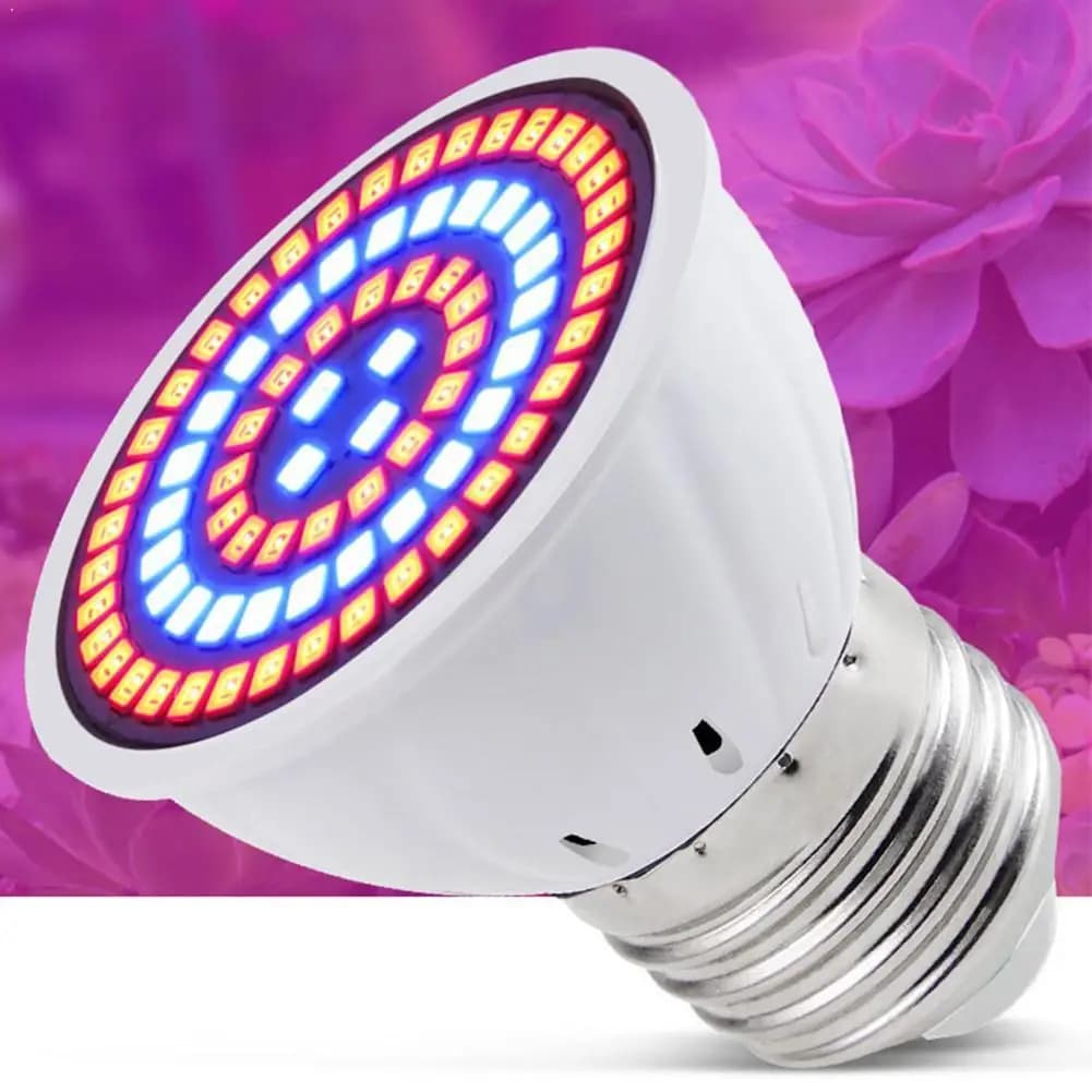 Lampadina LED per Coltivazione E27 220V, Spettro Completo, per Serra, Idroponica, Coltivazione di Fiori e Piante, Fitolampada