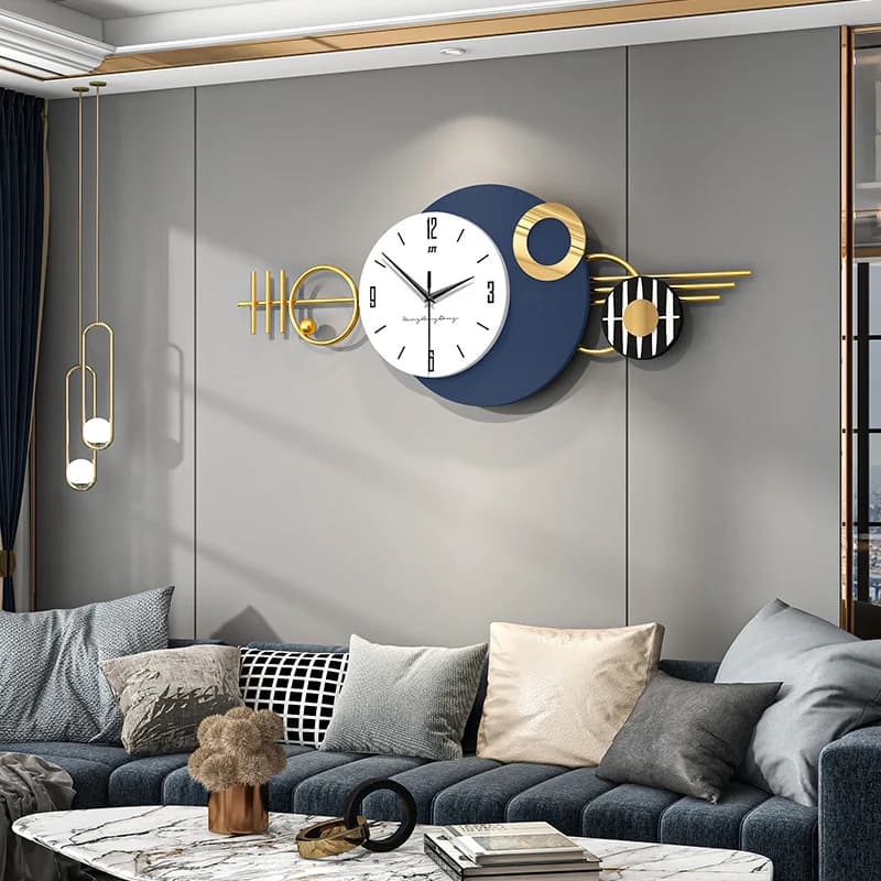 Orologio da parete creativo di moda semplice soggiorno orologio decorativo da parete parete casa sala da pranzo murale orologio di lusso leggero di fascia alta