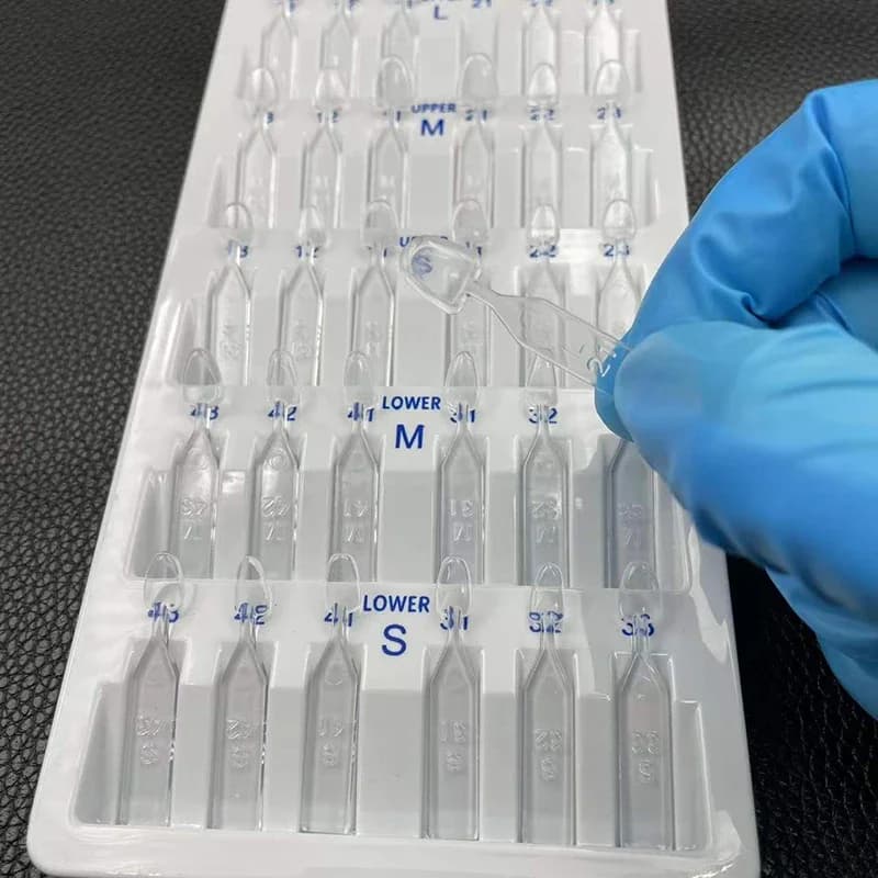 Set da 1/3/5 Stampi per Faccette Dentali, Faccette Cosmetiche per Denti Anteriori, Sbiancamento, Autoclavabili, per Pulizia Dentale e Cura Orale