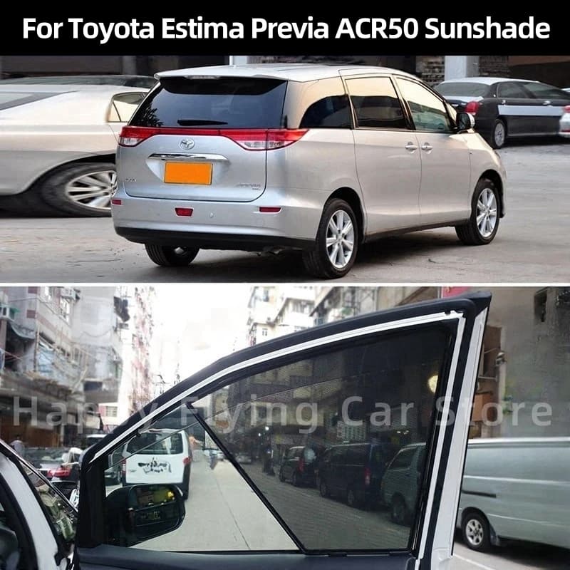 Suitable for TOYOTA ESTIMA / PREVIA ACR50 2006-2020 car window sunshade,front and side door sun baffle,mesh curtain