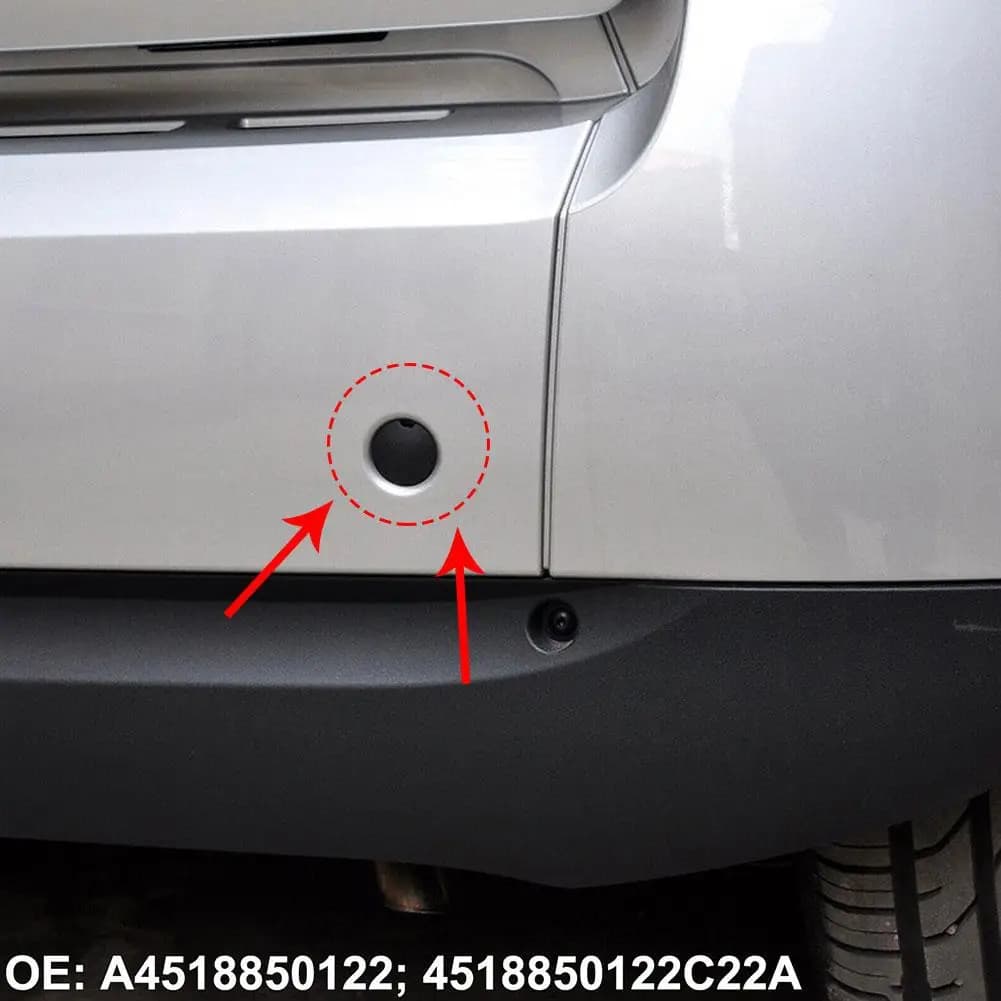 Front bumper trailer cover cap A 4518150122; 4518850122 C22A For Smart Fortwo W451 2007-20 C2N8