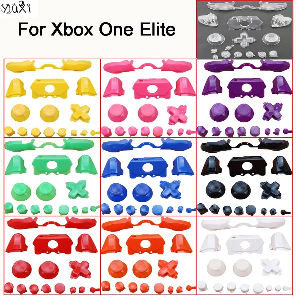 YuXi 1SET per Xbox One Elite Console di gioco chiave incrociata pulsante Home ZL ZR L R pulsante pulsanti completi Set maniglia accessori per la manutenzione