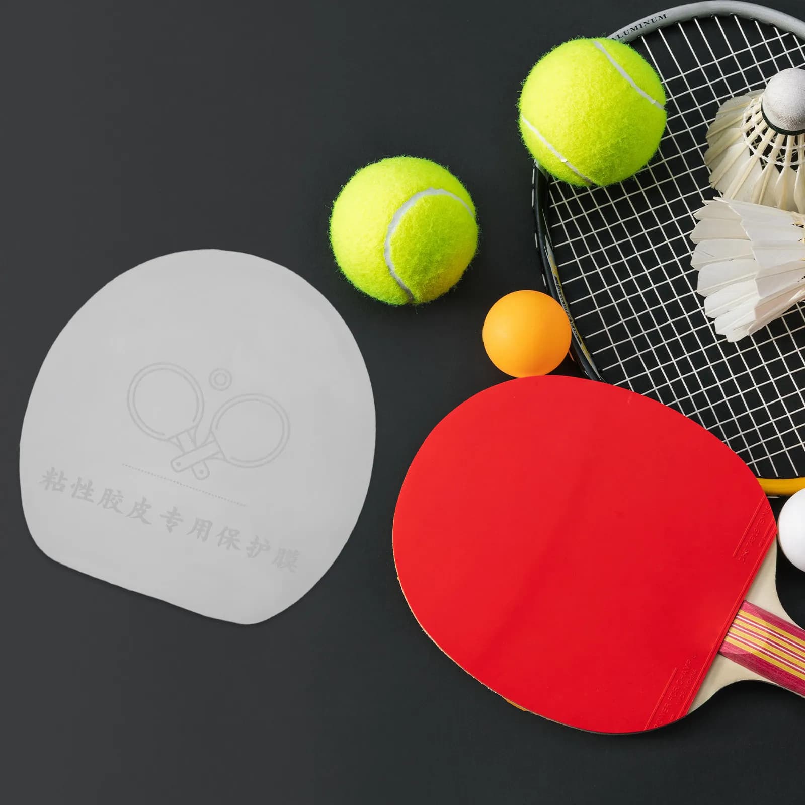 10 pezzi di protezione per la superficie della racchetta da ping pong, pellicola protettiva compatta per accessori portatili
