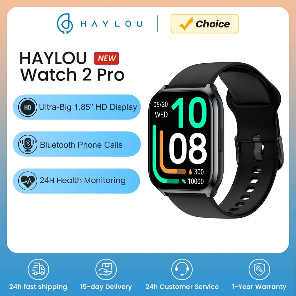 HAYLOU Watch 2 Pro (LS02 Pro) Smart Watch 1.85 ''HD Display SpO2 cardiofrequencymeter 100 modes of training Smartwatch for woman man