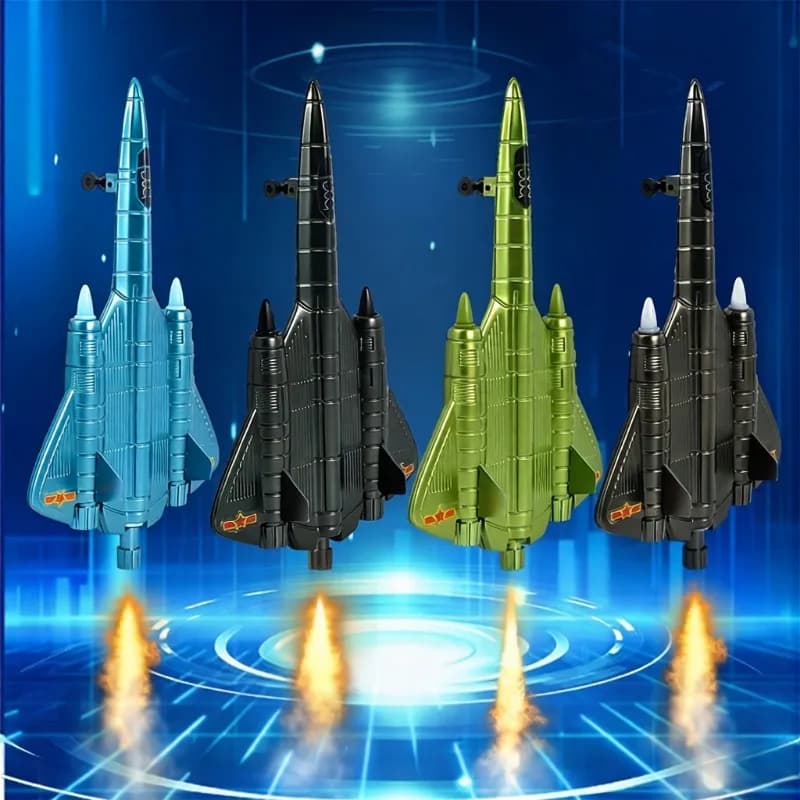Set da 1/2 pezzi con colori casuali, penna in gel nera a forma di cacciaereo, penna giocattolo staccabile per ragazzi delle scuole elementari, penna a sfera educativa, alto valore estetico, adatta per cancelleria da ufficio e regali