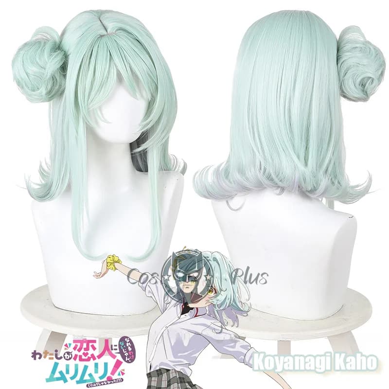 Anime Watanare Koyanagi Kaho Parrucca Cosplay Azzurro Capelli Ondulati Trecce Parrucche Resistenti Al Calore Per Le Donne Ragazze Festival Protezione Della Parrucca Gratuita
