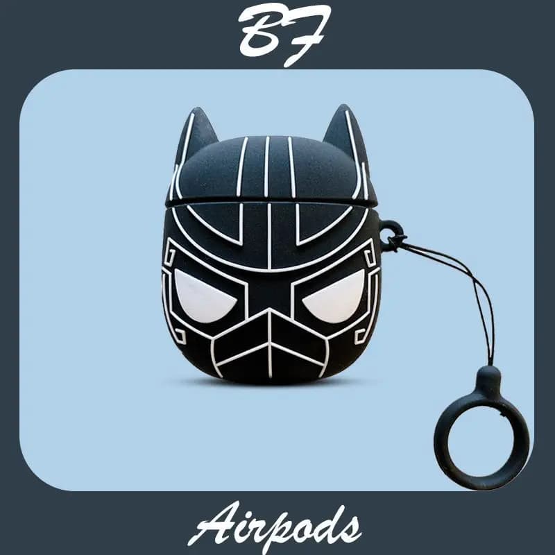 Marvel Black Panther AirPods headphone set first/second generation, silicone protective case for Apple wireless Bluetooth pro3