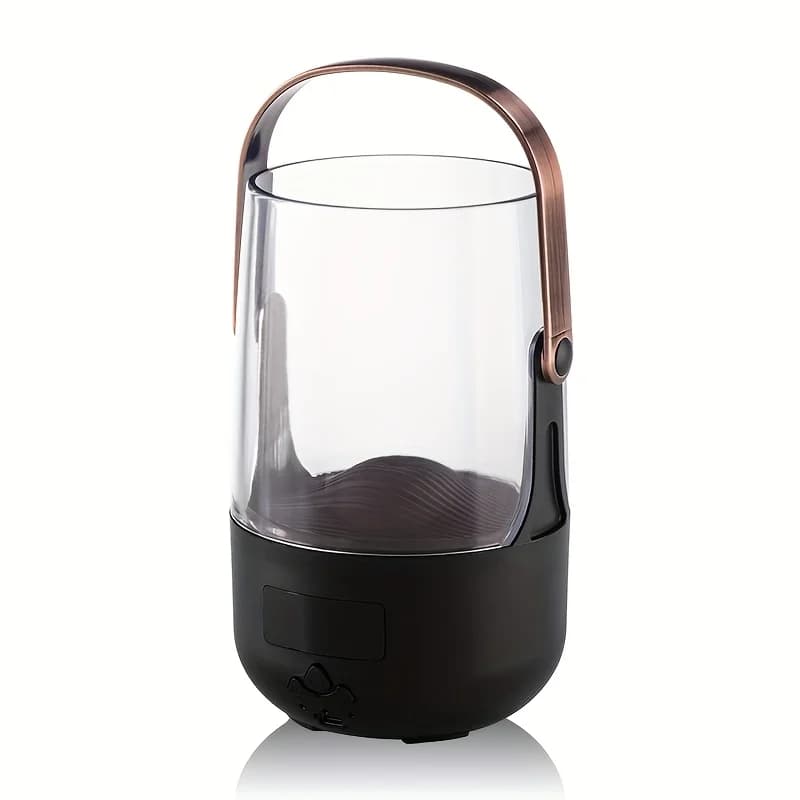 Umidificatore per aromi per caminetto USB Diffusore per nebulizzatore essenziale con tecnologia Soundwave da 6,76 once con luce notturna a fiamma colorata