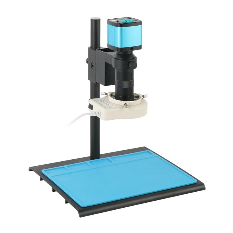 4K 2K 1080P 48MP Video Lab HDMI USB Microscopio Fotocamera IR Remote 100X 200X 180X 300X 500X Zoom C Mount Lens per la riparazione PCB del telefono