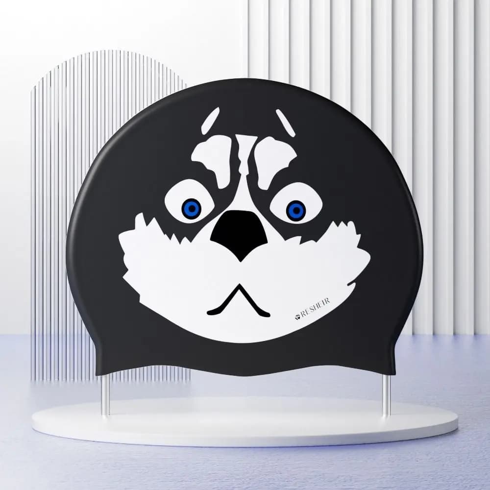 Cappello da Nuoto Creativo, Divertente e Altamente Elastico, Copricapo per il Bagno, Cappello da Immersione Divertente per Cani, Protegge i Capelli