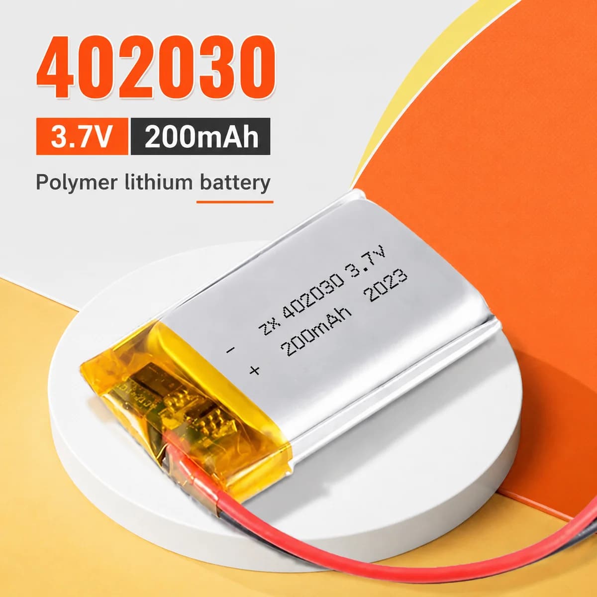 200mAh 3.7V 402030 LiPo Polymer Battery for Smart Band GPS Pet Training Tool Webcam Cell 1-10PCS Rechargeable