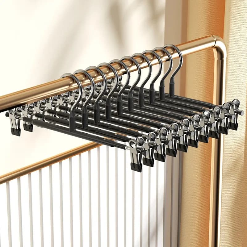 Cuffs for trousers with clips Adjustable skirts for women Anti-slip clothes racks for jeans