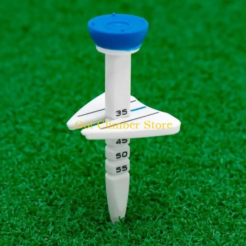 Q84C 4 pezzi Golf Step Down Tees Palline da golf in plastica Tees da golf regolabili in altezza Golf Training Ball Tees Regalo