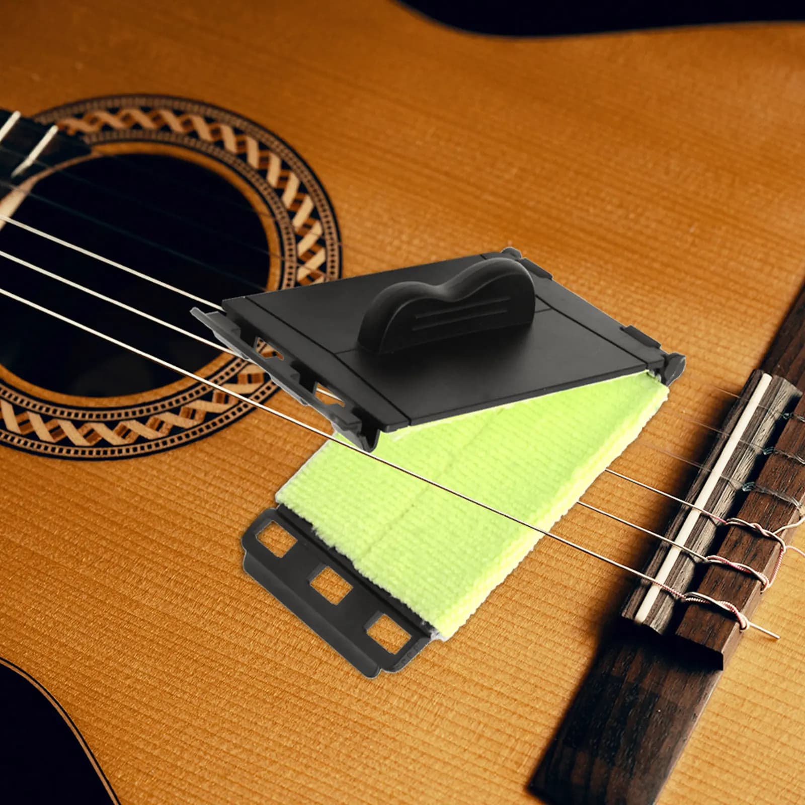 4Pcs Guitar String Cleaner Kit Gentle Nonabrasive Fretboard Cleaning Tool for Guitar Violin Bass Ukulele String Instruments
