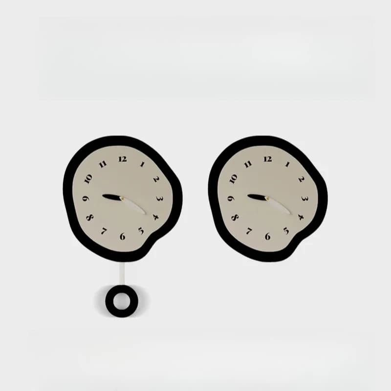 Scandinavian Ins Style Silent Wall Clock Decorative Hanging Clock for Living Room Bedroom Restaurant Household Wall Ornament