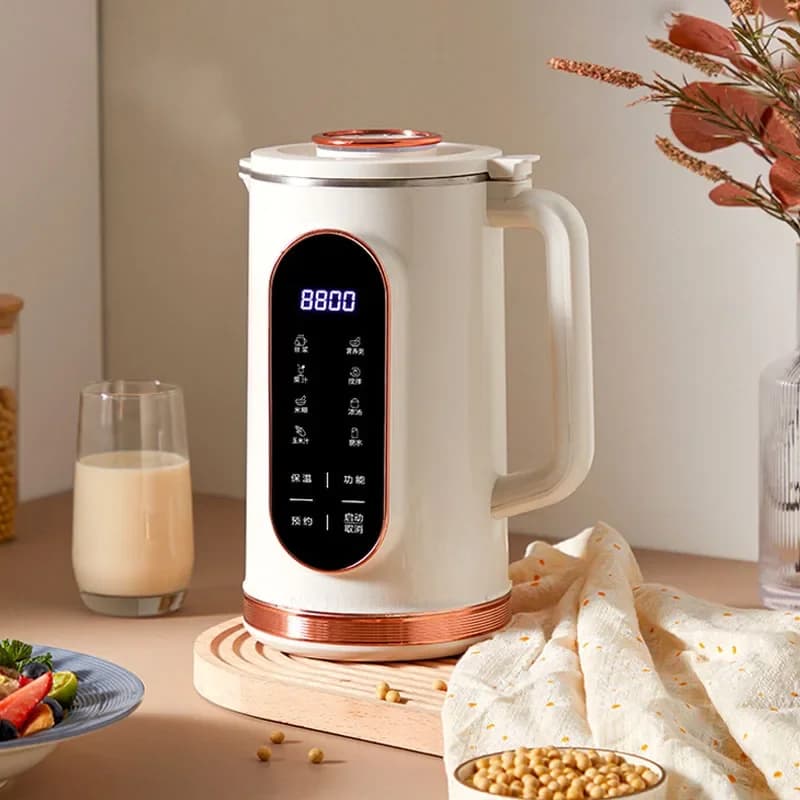 1500ml Soy Milk Machine, Electric Blender, Mixer, Soy Milk Machine with 10 Blades Blade, Breakfast Machine
