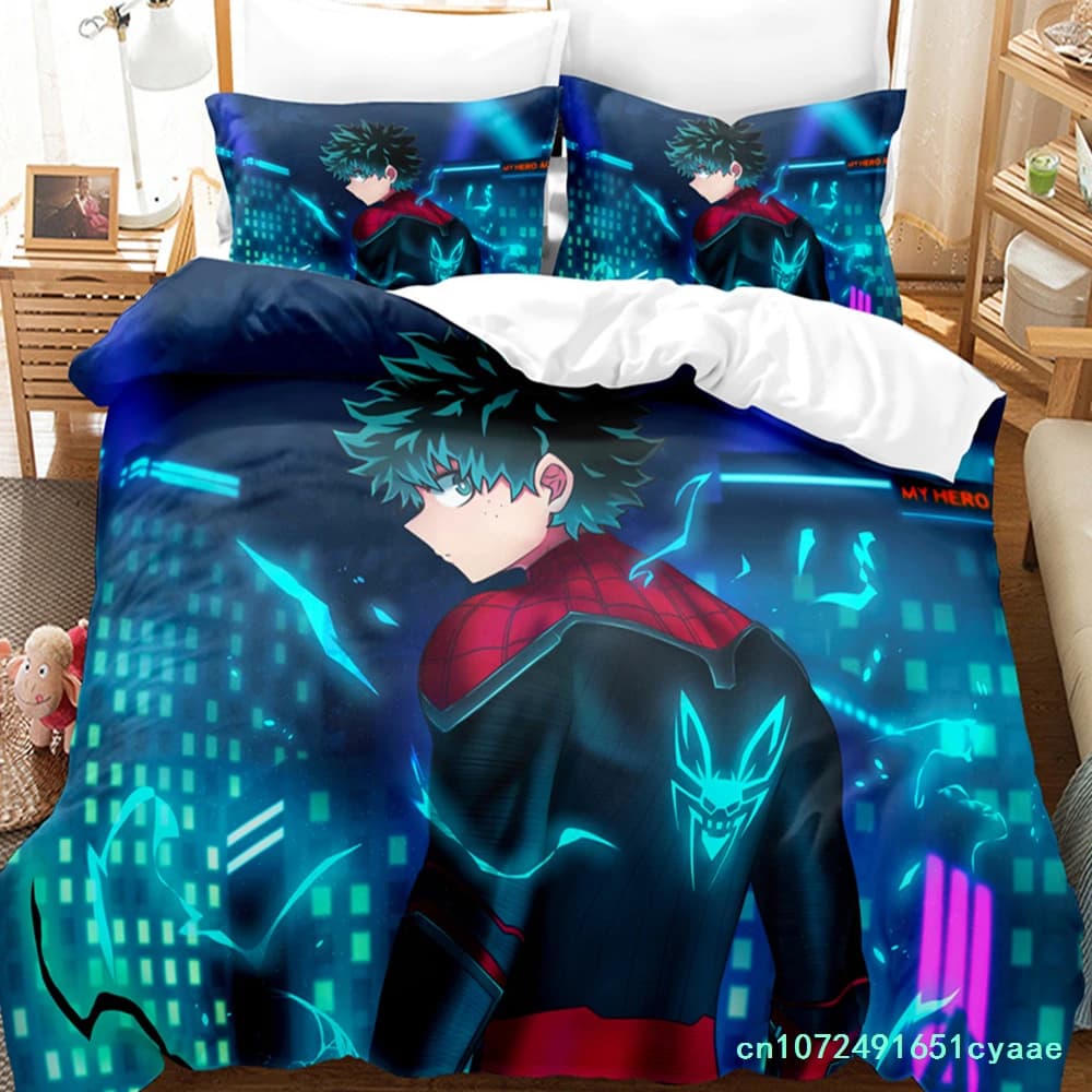 3d Anime Bedding Set My Hero Academia Quilt Duvet Cover Sets No Sheet Home Decor Single Queen King Size Gift Cute Kids Cartoon