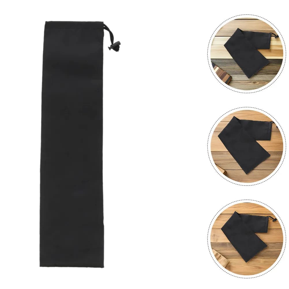 Set di 3 Borse Portaoggetti per Pali da Tenda, Leggere in Tessuto Oxford con Chiusura a Coulisse, Custodie per Bastoncini da Trekking ed Escursionismo