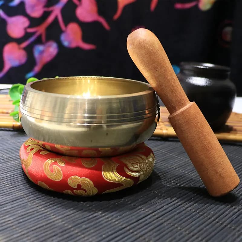 Nepalese Handmade Glossy Singing Bowl Yoga Meditation Singing Cup Buddha Sound Bowl