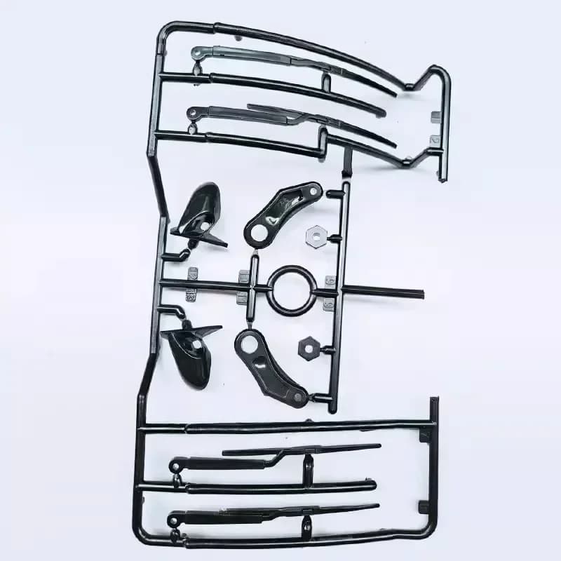 1/10 Scale RC Car Plastic Side-View Mirrors Exhaust Pipe Brake Disc Wipers Model Hobby On-road Off-road Drift Touring