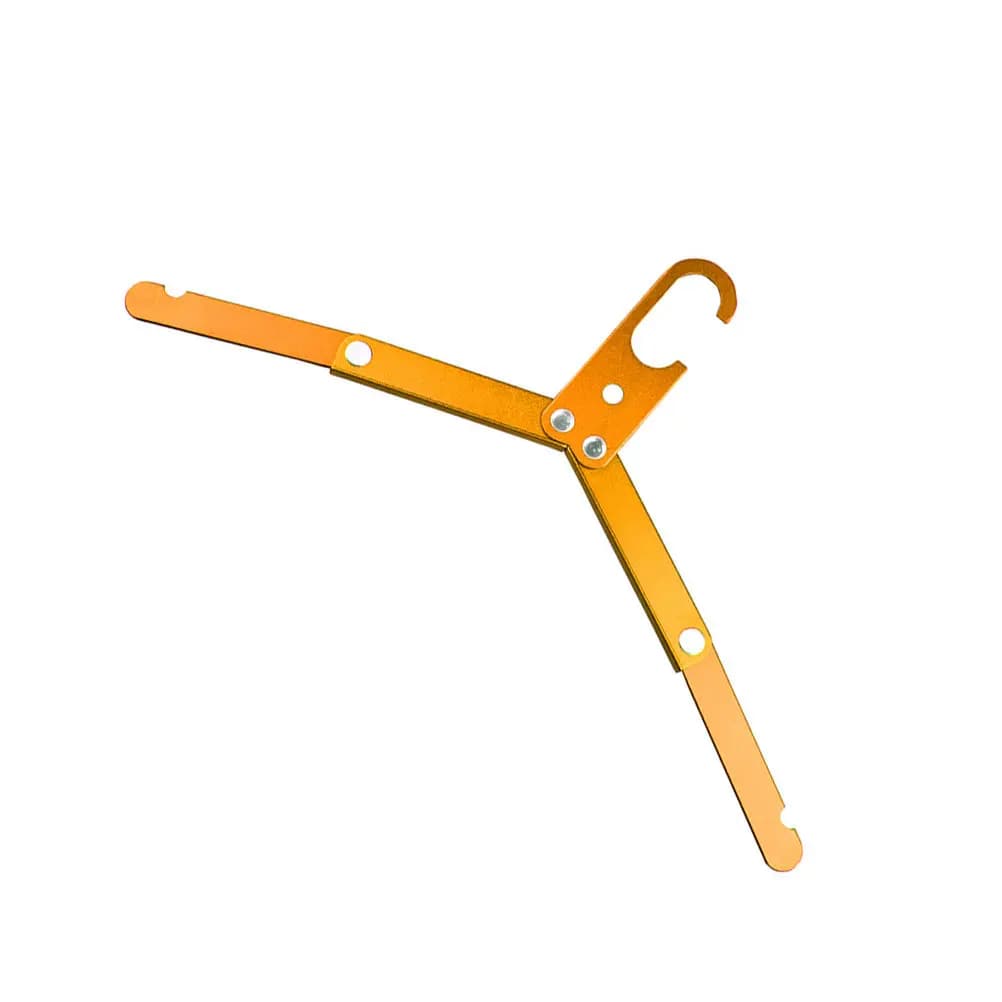 Appendiabiti Pieghevole in Lega di Alluminio Premium, Antiscivolo, Leggero, Portatile, Salvaspazio, Compatto per Viaggi