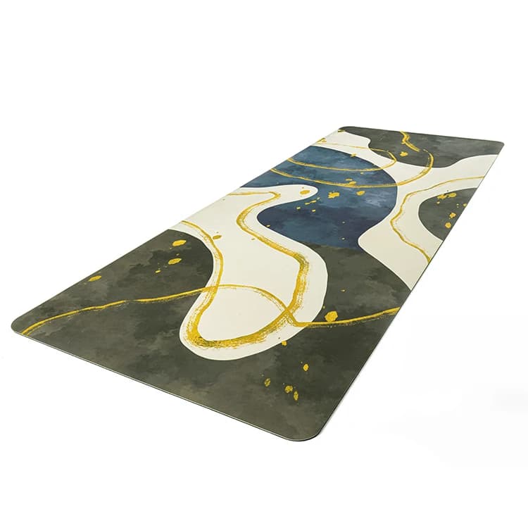 Custom Logo PU Yoga Mat 5mm Non Slip Eco Friendly Foldable Natural Rubber 183cm X 68cm Yoga & Pilates