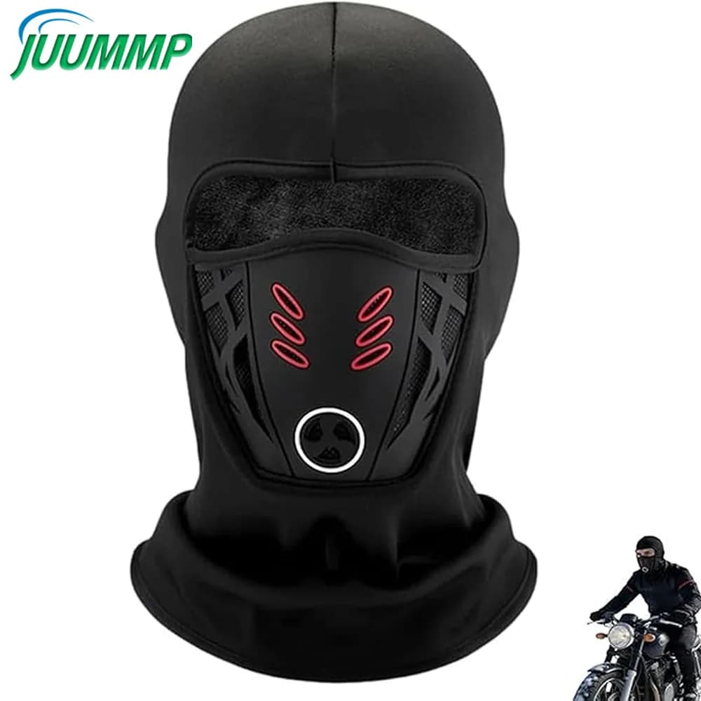 1 Pezzo Balaclava Antivento Calda, Maschera Integrale Morbida, Cappello con Cappuccio da Sci, Copricapo Traspirante per Moto e Ciclismo all'Aperto