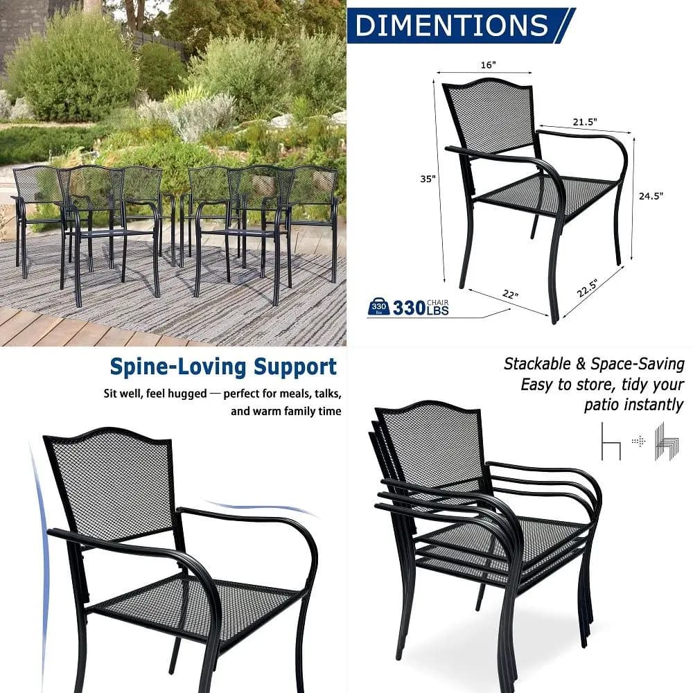 Patio Chairs Set of 2, Wicker Patio Furniture with High Back, Deep Seating, Wide Armrest, Thickened Cushions, Outdoor Rattan Fu