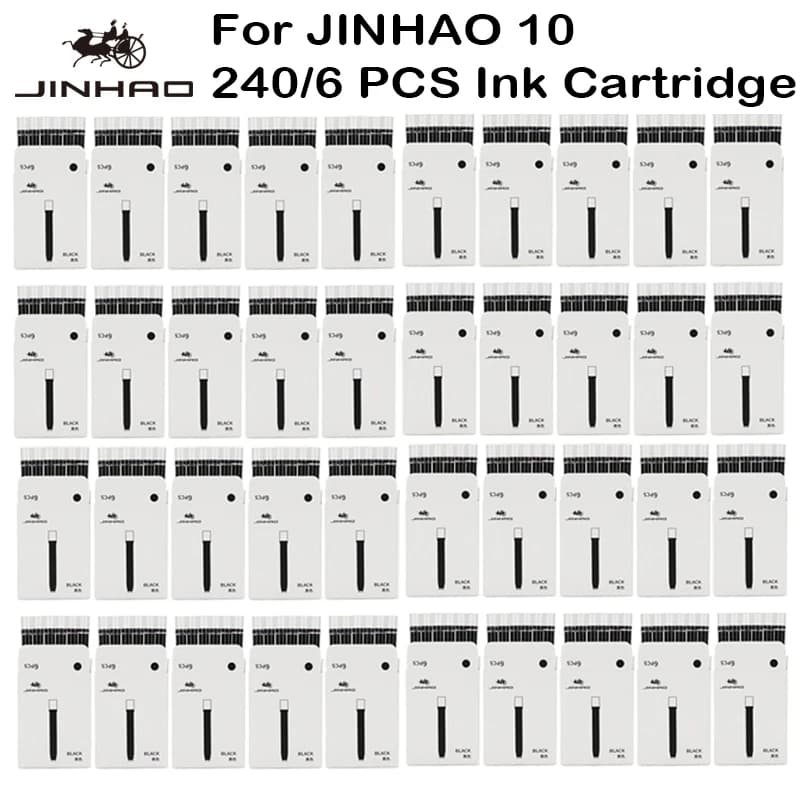240/6 PCS JINHAO For JINHAO 10 20 Majohn A1 Press Fountain Pen Ink Refill Cartridge Caliber School Office Supplies Stationery