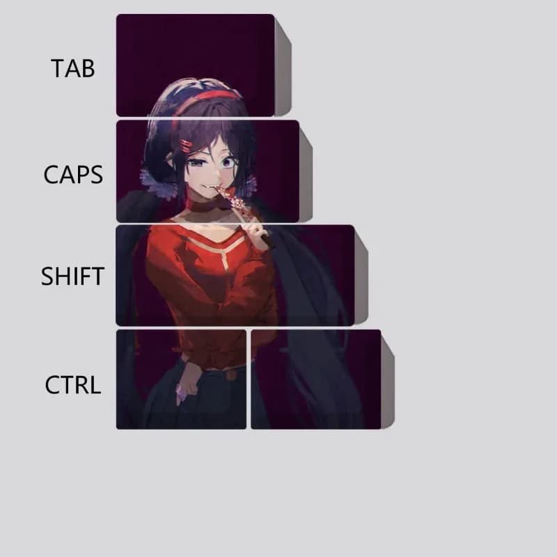 Mita MiSide Theme Anime Keycaps Mechanical Keyboard Original PBT Custom Cute Keycaps PC Game Keyboard Collection Gift Keycaps